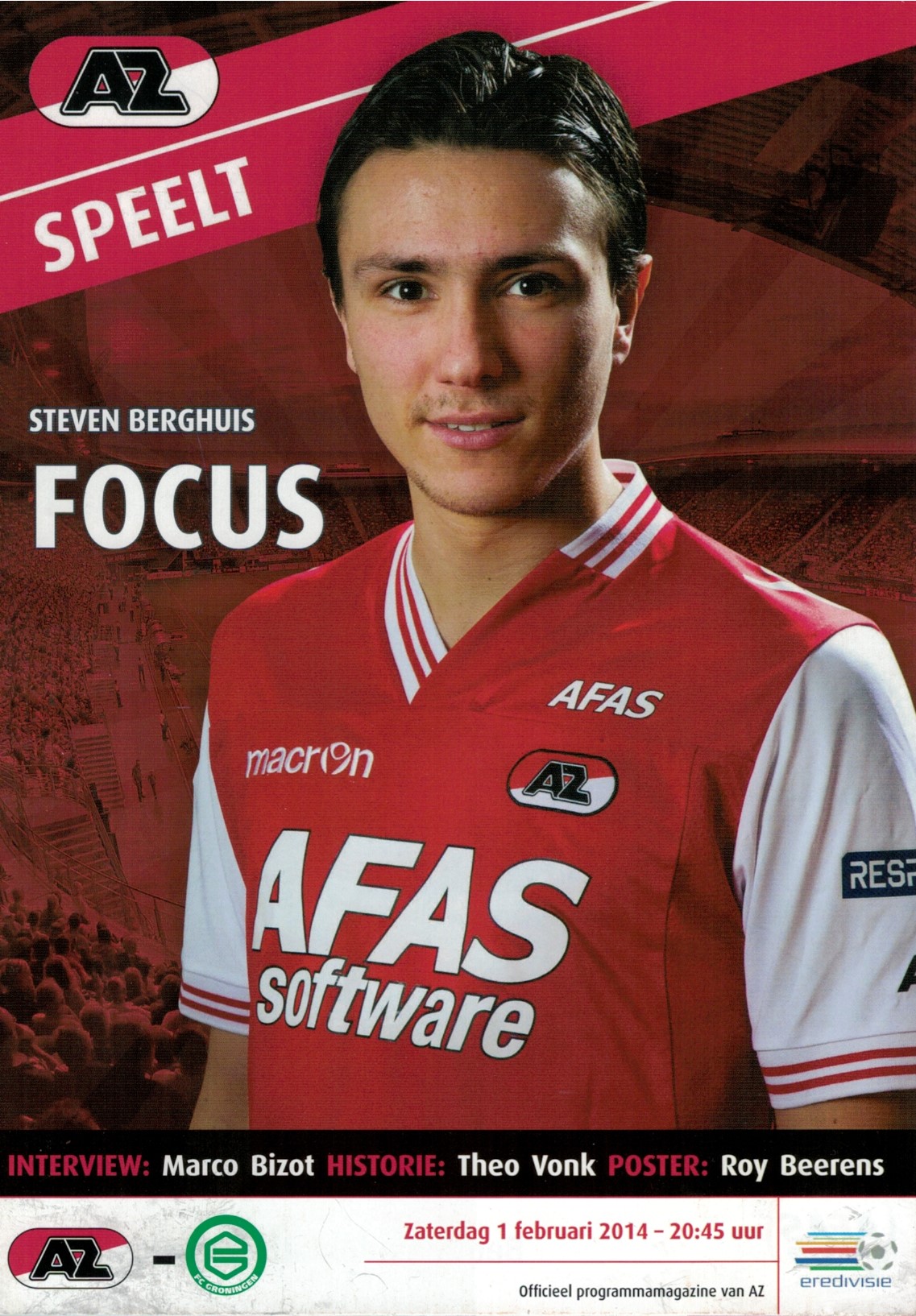 AZ Programma 1-feb-2014 FC Groningen thuis